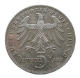 Niemcy 5 marek, 1955r. F - Friedrich von Schiller - Stan +2/-1