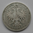 1 Floren 1860r. A - Austria - Cesarz Franciszek Józef