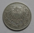 Niemcy - 1/2 Marki 1905r. D  - Kaiserreich