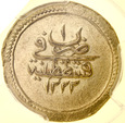 S5. Turcja, Altyna AH 1222/1 (AD 1807), Mustafa IV, PCGS MS61