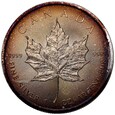 E248. Kanada, 5 dolarów 2014, Liść klonowy, uncja srebro, patyna