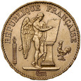 B27. Francja, 20 franków 1877 A, Anioł, st 2