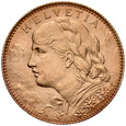 D54. Szwajcaria, 10 franków 1912, Heidi, st 2