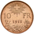 D54. Szwajcaria, 10 franków 1912, Heidi, st 2
