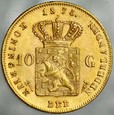 A127. Holandia, 10 guldenów 1875, Wilhelm st 2+