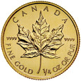 C58. Kanada, 10 Dolarów 2014, 1/4 oz, Liść, st 1-/1