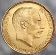 A129. Dania, 20 koron 1913, Christian X, st 2