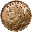 D11. Szwajcaria, 20 franków 1927, Heidi, st 1-