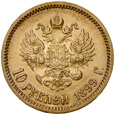B30. Rosja, 10 rubli 1899 FZ, Niki II, st 2