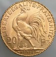 B72l. Francja, 20 franków 1914, Kogut, st 1