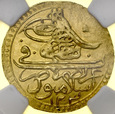 S255. Turcja, Zeri Mahbub AH1203/15 (1803), Selim III, NGC UNC DET