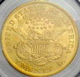 USA, 20 dolarów 1873, Liberty, PCGS MS62, rzadkie