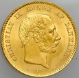 B63. Dania, 20 koron 1873, Chrystian IX, st 1-