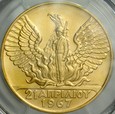 Grecja, 100 drachm 1967, MS 66