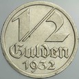 A28. WMG, 1/2 guldena 1932, st 3+