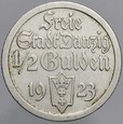 A25. WMG, 1/2 guldena 1923, st 3+