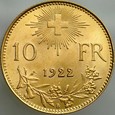 B71. Szwajcaria, 10 franków 1922, Heidi, st 1