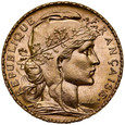 B78. Francja, 20 franków 1909, Kogut, st 1-