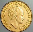 A194. Holandia, 10 guldenów 1926, Wilhelmina, st 2