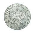3688N 5 Złotych 1933 rok Polska (Głowa kobiety)