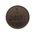 4761NA 1 Penni 1911 rok Rosja/Finlandia Mikołaj II