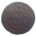 2757N 3 Grosze 1814 rok (IB) Księstwo Warszawskie