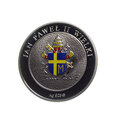 M02560 Medal Jan Paweł II Ziemia z Jerozolimy Ag