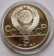 Rosja CCCP 5 Rubli 1979 - Moskwa 1980 - PODNOSZENIE CIĘŻARÓW