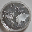 Kanada 10 Dolarów 1973 Montreal Kontynenty