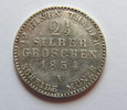 444. Prusy, 2 1/2 srebrnego grosza - 1854 A