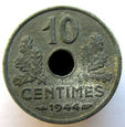 V10514 FRANCJA 10 CENTIMES 1944