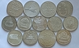 IZRAEL Zestaw 13 srebrnych monet. 