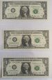 USA 3x 1 dolar 2009 - Trzy kolejne numery seryjne