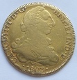 CHILE 8 escudos 1803 rok. ZŁOTO. Waga 26,38 gram.