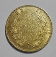 FRANCJA 20 Franków 1855 rok. Złoto - oryginał. 