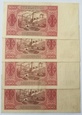 Polska 4x 100 złotych 1948 rok - zestaw 4 banknotów.