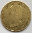 KOLUMBIA 8 escudos 1846 rok. ZŁOTO. Waga 26,91 gram.