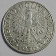 Polska 2 złote ŻAGLOWIEC 1936