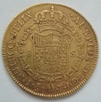 CHILE 8 escudos 1804 rok. ZŁOTO. Waga 26,85 gram.