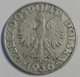Polska 5 złotych ŻAGLOWIEC 1936