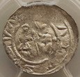 Denar - Władysław II Wygnaniec 1138 - 1146 - PCGS MS62