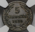 5 Groszy Wolne Miasto Kraków 1835 - NGC XF Details