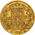 FRANCJA 20 FRANKÓW 1825 A KAROL X