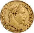FRANCJA 10 FRANKÓW 1865 NAPOLEON III