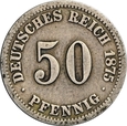 NIEMCY 50 PFENNIG 1875 FRANKFURT