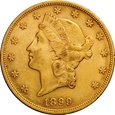 USA 20 DOLARÓW 1899 LIBERTY