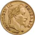 FRANCJA 10 FRANKÓW 1863 NAPOLEON III