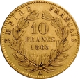 FRANCJA 10 FRANKÓW 1863 NAPOLEON III