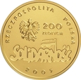 POLSKA 200 ZŁOTYCH 2005 SOLIDARNOŚĆ st. L