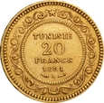 TUNEZJA 20 FRANKÓW 1891